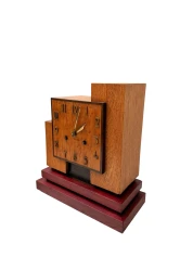 Art Deco Modernist Mantel Clock In the style of Hendrik Wouda, 1920s